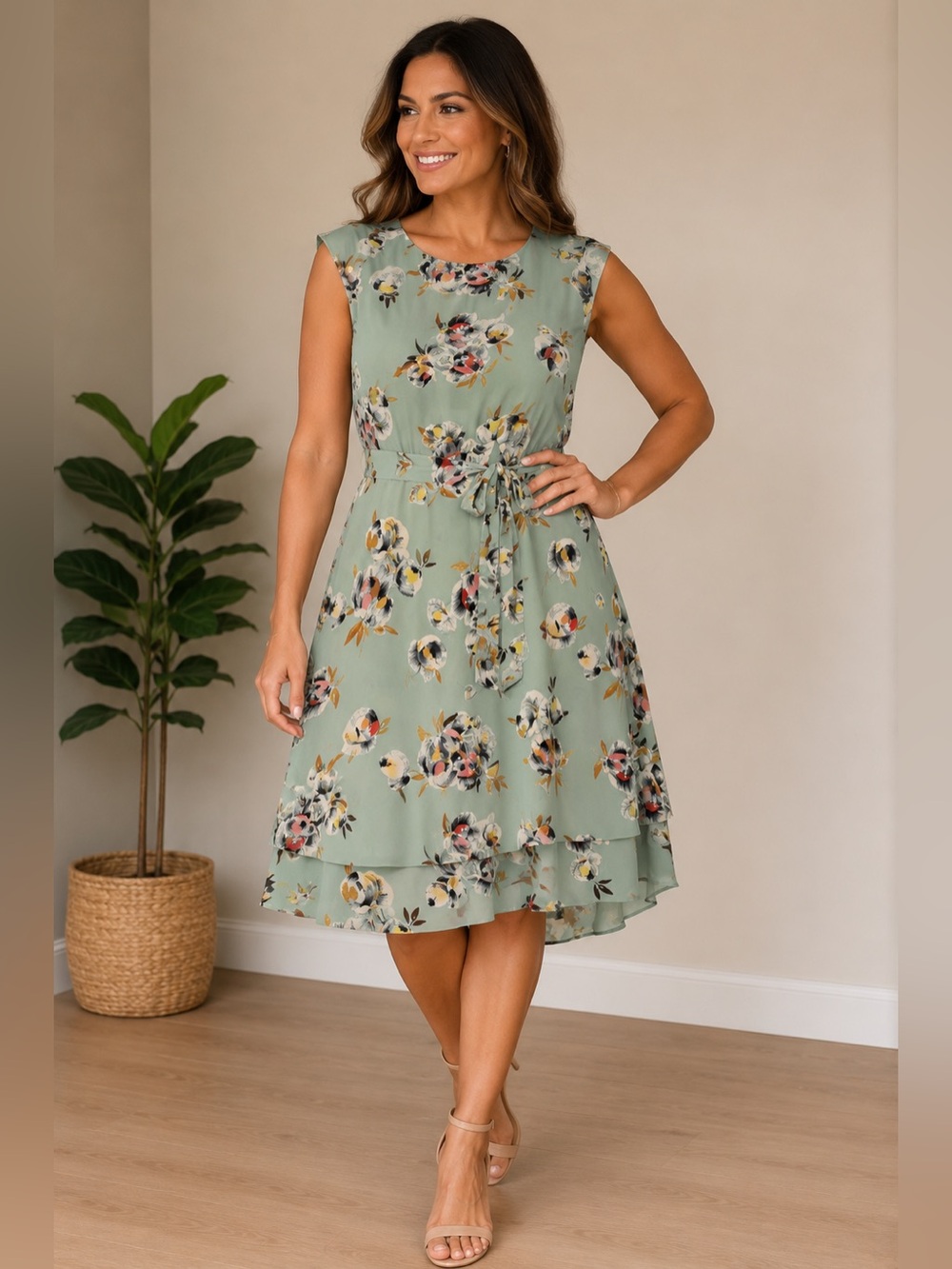 Ralph Lauren Floral Dress – Size 12 – NWT